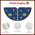 thumbnail image 3 of Sikiie Dogs Riding Skateboard Nativity Christmas Tree Skirt, Jesus Christian Winter Holiday Tree Mat Decoration(30-48IN)36", 3 of 6