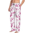 thumbnail image 3 of Mens Pajama Pants - Soft Sleep & Lounge Pants for Men, Breast Cancer Awareness4 Cuteness Casual PJ Bottoms Pants with Pockets, 3 of 5