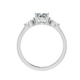 thumbnail image 3 of Spot Jewel 1.7 Ct Cushion Cut Lab-Created Diamond Ring - 14K White Gold Plated 3 Stone Engagement Ring - Perfect Gift for Proposals or Special Occasions, 3 of 3