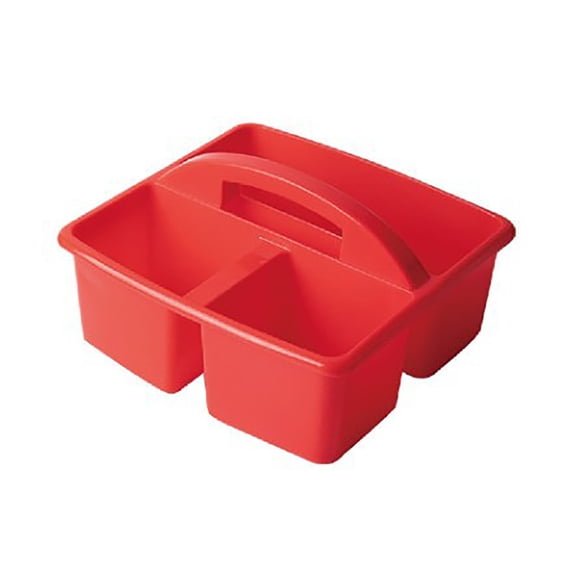 Portable Multiuse Arts Crafts Caddy 3-Compartment Storage Caddy with Handle Divided Basket Organizer Easy to Clean Fits All Your Organizing Demands
