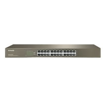 Tenda 24-Port Unmanaged Gigabit Ethernet Switch Rackmountable Network Ethernet Splitter (TEG1024G)