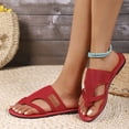 thumbnail image 4 of Willtoo Orthopedic Sandals for Women Arch Support Flat Wedge Sandals Breathable Non Slip Slip on Beach Slippers Comfortable 2026 New Orthopedic Shoes, 4 of 7