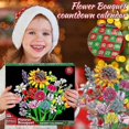 thumbnail image 4 of Flower Bouquet Blocks Christmas Advent Calendar, Xmas 24 Days Sunflower Bouquet Blind Box, 4 of 5