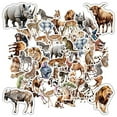 thumbnail image 5 of 35pcs Safari Animal Stickers Wildlife Decals Cute Zoo Stickers for Luggage Notebooks Fridge, 5 of 9