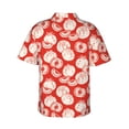 thumbnail image 3 of Uemuo Tomatoes Printed Regular Fit Short Sleeve Casual Hawaiian Shirt for Men,Aloha shirt,Tropical shirt,Floral print shirt,Vacation Beach shirt-Large, 3 of 9