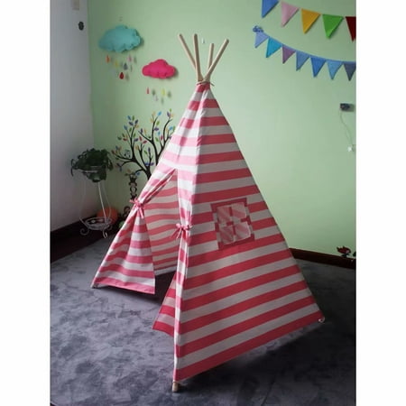  Portable  Pink  Princess Girl  Teepee Tent Kids Play Tent Toy 