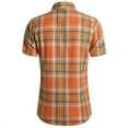 thumbnail image 4 of Men's Short Sleeve Plaid Western Shirt W/Pearl Snap-on Buttons, 4 of 5