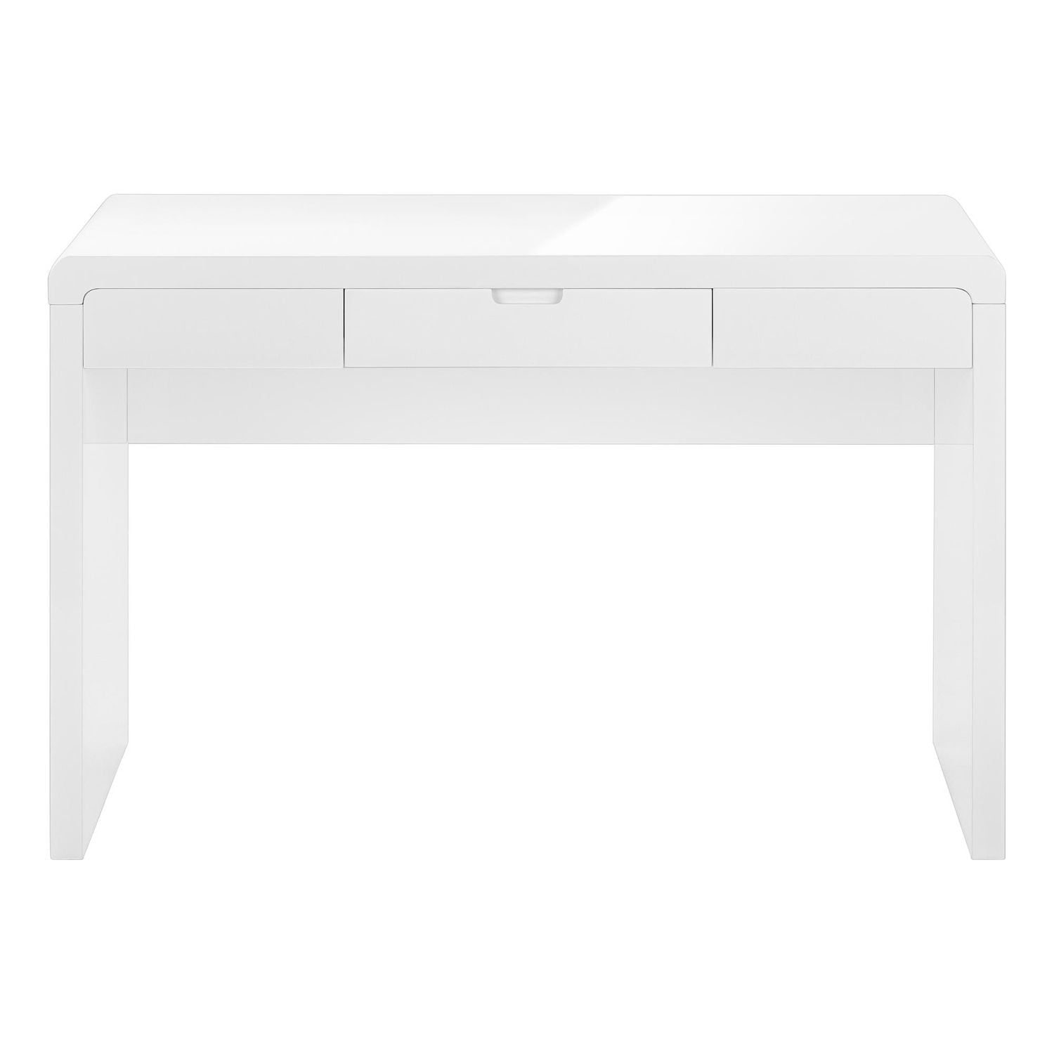 Monarch Specialties Bureau, Bureau À Domicile, Ordinateur Portable, Tiroirs De Rangement, 48"l, Travail, Stratifié, Blanc Lustré, Contemporain, Moderne