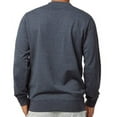 thumbnail image 3 of Men's Pullover Crew Neckline Lightweight Fleece Sweatshirts, Denim XL, 3 of 3
