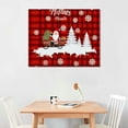 thumbnail image 2 of PRATYUS 20x16in Canvas Wall Art Picture for Living Room Bedroom Christmas Snowflake Red 20x16in, 2 of 3
