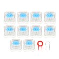 thumbnail image 3 of Interrupteurs 10 Pcs Interrupteurs de Clavier Interrupteur Bleu Structure Exquise pour Remplacement Interrupteurs Mécaniques DIY, 3 of 8