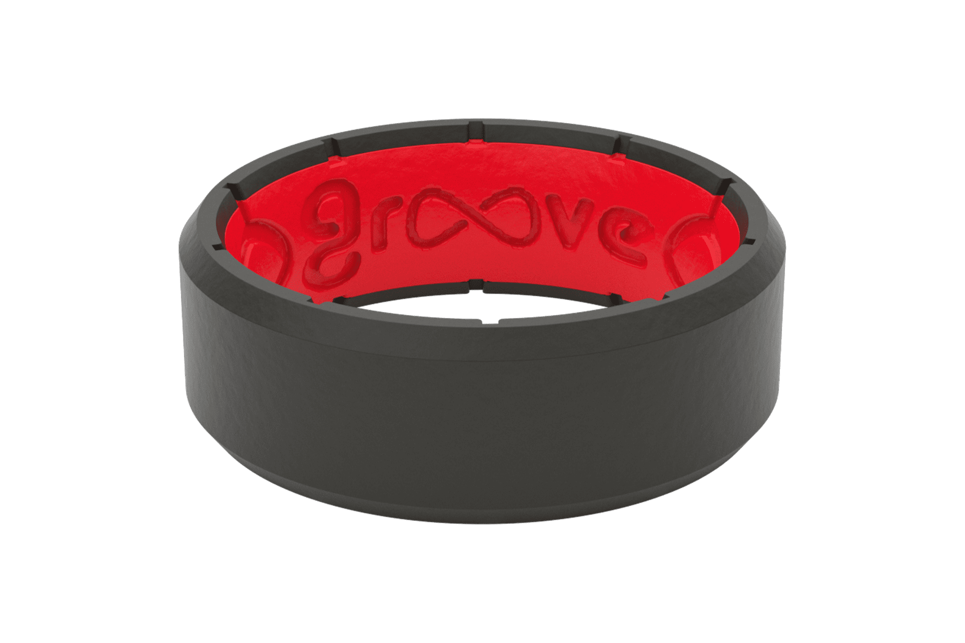 NEW Groove Men's Ring EDGE Black silicone wedding band 8 9 10 11 12 13 