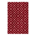 thumbnail image 3 of Unique Loom Trellis Shag Collection Area Rug - Ruth (5' 3" x 8' Rectangle Burgundy Red/Ivory), 3 of 10