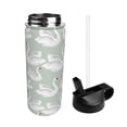 thumbnail image 2 of Yiaed White Birds Print Water Bottle with Straw Lid, Stainless Steel Double Wall Insulated Water Bottle | Leak-Proof and Spill-Proof Water Bottle, 2 of 8