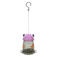 thumbnail image 2 of Tomfeel Rana Comedero para pájaros Lámpara solar Luces Comedero para pájaros salvajes Candelabros de Tomfeel Morado, 2 of 7