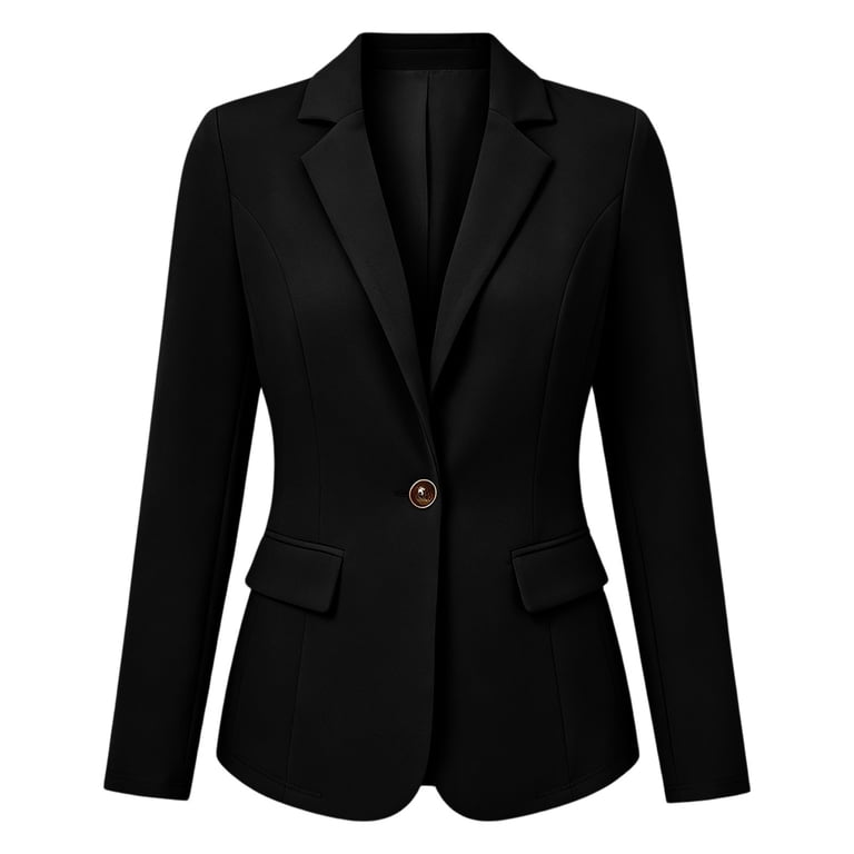 amazon womens winter dress coats Thefmos Casual Blazers for Women Business Work Button Down Long Sleeve Open Front Collared Blazer Tops Solid Slim Fit Office Clothes Fall resisting wrinkles and maintaining Willem SHEIN LUNE Plus Size Mens shoes sizes:8