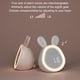 thumbnail image 3 of Yuarrent Reloj despertador para niños, relojes digitales electrónicos para niños con luz nocturna, música, cabecera, despertador, Decoración del hogar Rosa, 3 of 6