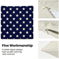 Pillo Only AUQ 4Th July Pillow Covers 20X20 Inch Set 2 Patriotic Red Stripe Navy ...