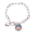 thumbnail image 1 of Pulsera de cadena de corazón joyería encanto moda, 1 of 3