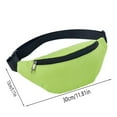 thumbnail image 3 of Green Fanny Pack for Men Women, Waterproof Sports Waist Bag Pack, Belt Bag for Travel Hiking Running Outdoor Sports & Phone Holder Pouch Lightweight & Breathable Secure Fit Easy, 3 of 9