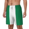thumbnail image 5 of Mens Flag Of Nigeria Swimming Trunks with Compression Liner Beach Quick Dry Swim Shorts, 5 of 6
