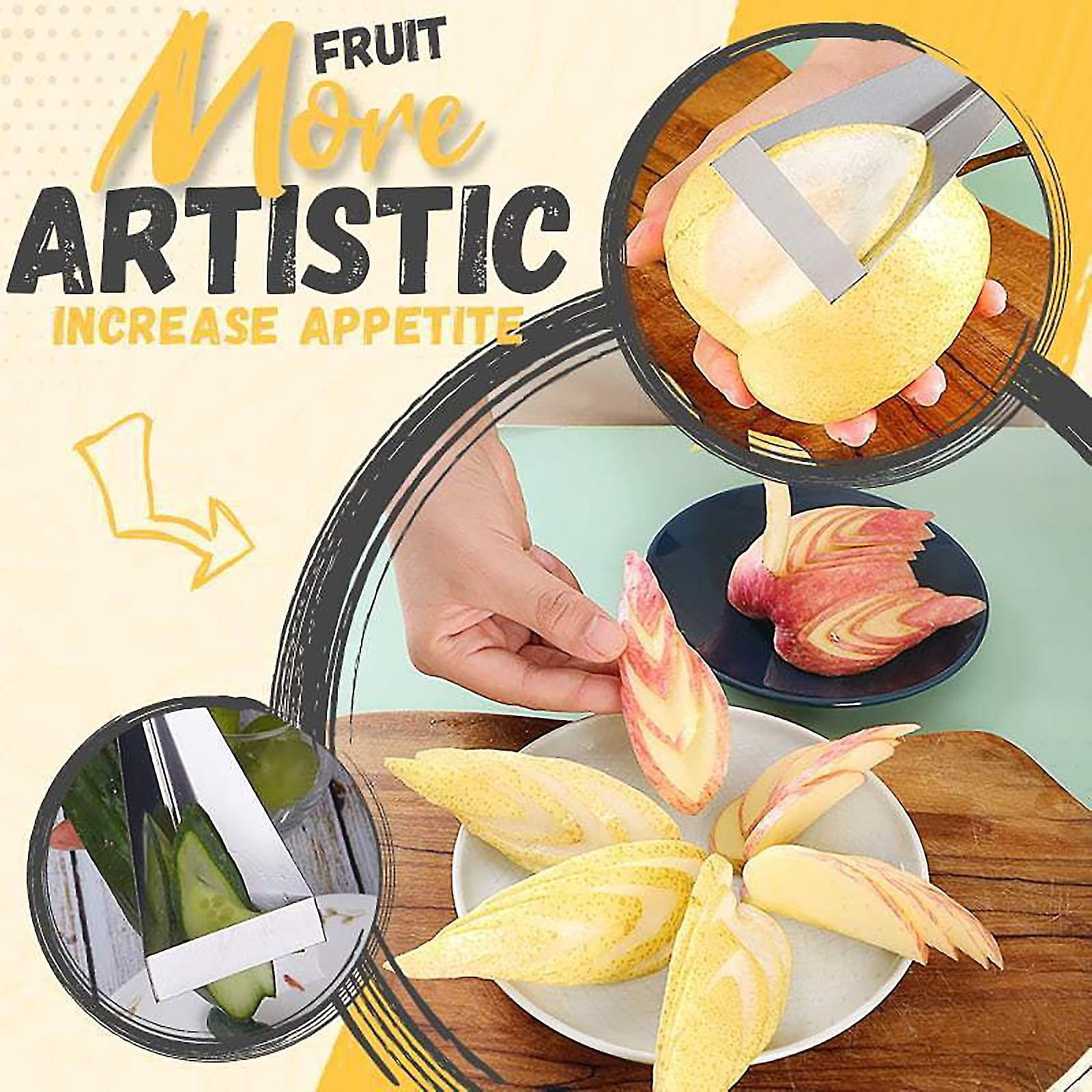 VINTORKY - Cutter à Fruits Multifonction - Coupe Pommes, Poires, Légumes En Secondes - Noir - Design Ergonomique - 11