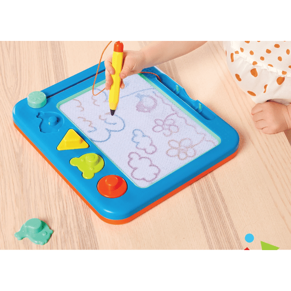 Open Box Battat BT1817G Easy-Doodle Magnetic Drawing Plastic Board with Color Reveal