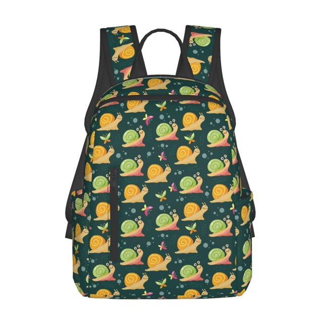 Balery Snails And Butterfies Mochila Ligera para Hombres y Mujeres – Resistente y Impermeable, Ideal para la Escuela, el Trabajo, los Viajes y el Uso Diario
