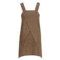 thumbnail image 4 of shoper Pinafore Cross Back Apron for Women with Pockets Smock for Work Gardening Cooking Painting Baking Khaki M, 4 of 4