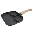 thumbnail image 3 of Sartén de desayuno 3 en 1, resistente al calor, con división para parrilla, ideal para cocina de gas y cocina de inducción., 3 of 14