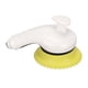 thumbnail image 4 of Cepillo de cabezal de ducha para mascotas Bling Bling amarillo con mango ergonómico, 4 of 12