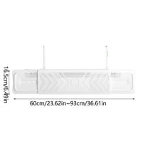 Telescopic Air Conditioner Deflector, 36.6" Adjustable AC Vent Wind Deflector Baffle, Universal Anti-Blast Shield for Cooling & Heating, Easy Install Air Flow Director for Wall Mounted Units