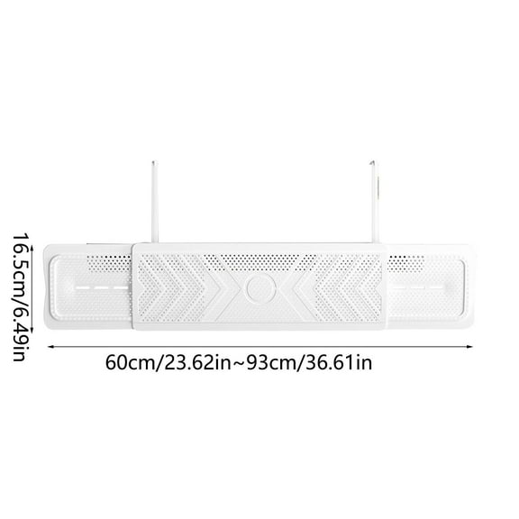Telescopic Air Conditioner Deflector, 36.6" Adjustable AC Vent Wind Deflector Baffle, Universal Anti-Blast Shield for Cooling & Heating, Easy Install Air Flow Director for Wall Mounted Units