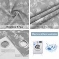 thumbnail image 4 of Farmhouse Country Blackout Curtains for Bedroom/Living Room, Thermal Insulated Kitchen Curtains, Grey Vintage Trees Rustic French Garden Grommet Darkening Window Treatment Drapes 42"x63"x2, 4 of 8