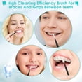 thumbnail image 2 of XIRQI Interdental Brushes for Braces,Soft and Bendable Dental Brush for Orthodontic Braces,Braces Cleaner Brush Tooth Pick Teeth Flossers Brushes for Teeth (Black), 2 of 7