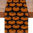 thumbnail image 6 of Gqtwoy Fall Pumpkin Linen Table Runner, Thanksgiving Table Decor, Autumn Table Runner, Waterproof Tablecloth, Halloween Party Decoration, Vintage Print, Home Dining Accessory, 72×13in, 6 of 8
