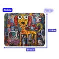 thumbnail image 4 of Mouse Pad SVART de Superficie Suave, base antideslizante, con diseño orginal de Perro estilo arte urbano, Diseño5, 22*18 cm, 4 of 4