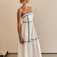thumbnail image 7 of Lmnyox Summer Spaghetti Strap Midi Dress for Women Casual Square Neck Summer Vacation Beach Sundress, 7 of 7