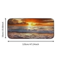 thumbnail image 5 of ONETECH Sunset Wave Beach Kitchen Floor Mat Dog Doormat Absorbent Welcome Entrance Doormat 19.68*47.24 in, 5 of 6