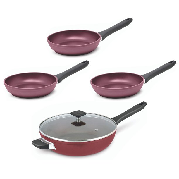 Paderno Diam PFOA Free Nonstick Aluminum Frying Pan Set and & Jumbo Pan