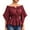 Wine, variant on Diufon Vintage Top for Women Off The Shoulder Ruffled Long Sleeve Blouses Boho Peasant Smocked Back Shirs