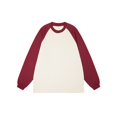 thumbnail image 5 of Holzkary Sweatshirts for Women Hoodies Round Neck Long Sleeved T Shirt Loose Cotton Color Blocked Top Graphic Printed Pullover Top Comfy Fall Winter Outfits Clothes 2025 Fashion Wine S, 5 of 9