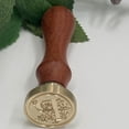thumbnail image 2 of WHEANG Home Decor Fire Lacquer Seal Retro English Letter Copper Headquets Seal Wax Hand Account Seal and Copper Chapter Bronze Head One Size Multi-Color, 2 of 4