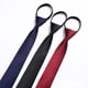 thumbnail image 2 of Corbata de negocios de moda de 6 cm, corbata de rayas para hombre (negra), 2 of 5