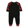 thumbnail image 2 of Kmbangi Christmas Family Pajamas Set, Plaid Letter Print Tops+Pants/Romper, 2 of 8