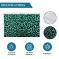thumbnail image 6 of Green Leopard Print Placemats Set of 6, Farmhouse Abstract Animal Patterned Placemats for Dining Table, Place Mats for Kitchen Tabletop, Waterproof Wipeable Dining Table Mats Set, 6 of 9