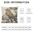 thumbnail image 5 of Watercolor Sparrow Linen Throw Pillow Covers Farmhouse Double Sided with Zipper Decorative Pillows for Couch Cushion Sofa Outdoor, 5 of 5