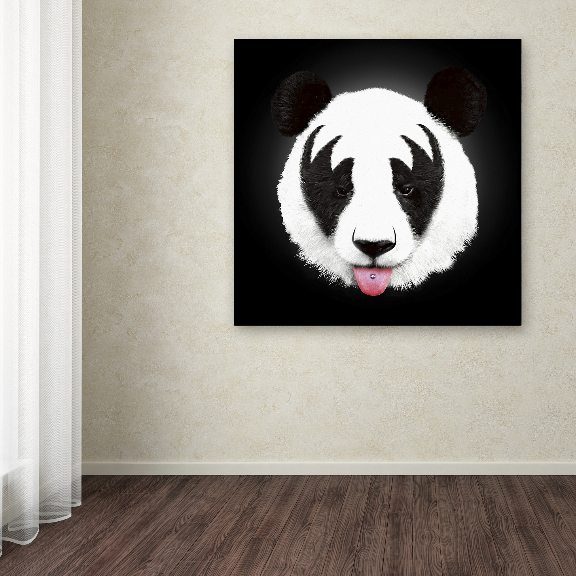 Trademark Fine Art 'Kiss Of A Panda' Canvas Art by Robert Farkas - image 4 of 4