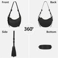 thumbnail image 5 of Saddle Bag for Women Shoulder Bag Crescent Purse Trendy Crossbody Bag Hobo Handbag, 5 of 6