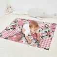 thumbnail image 2 of Pioneer Flower Floral Print Pattern Blanket,Comfortable Soft Lamb Wool Throw Blanket,All Season,Warm Lightweight Blankets for Sofa Bed Couch Living Room Chair,30"x40", 2 of 4